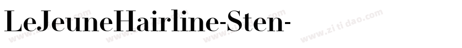 LeJeuneHairline-Sten字体转换 LeJeuneHairline-Sten字体转换
