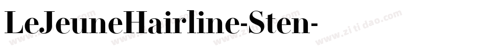 LeJeuneHairline-Sten字体转换 LeJeuneHairline-Sten字体转换