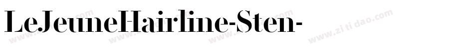 LeJeuneHairline-Sten字体转换 LeJeuneHairline-Sten字体转换