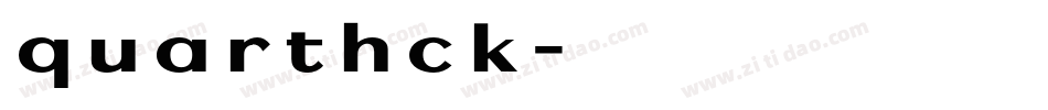quarthck字体转换