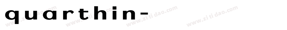 quarthin字体转换
