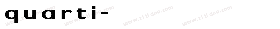 quarti字体转换