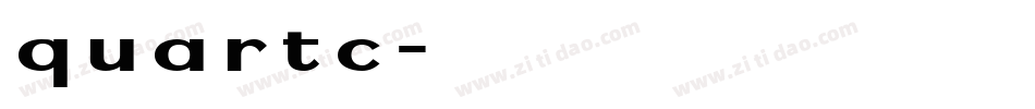 quartc字体转换