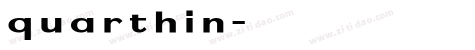quarthin字体转换