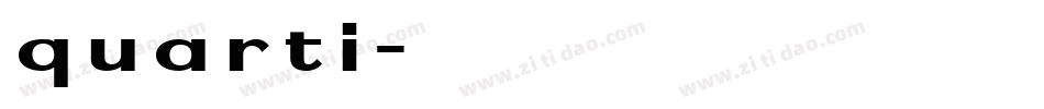 quarti字体转换