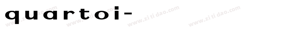 quartoi字体转换