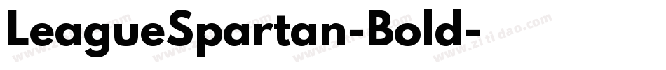 LeagueSpartan-Bold字体转换 LeagueSpartan-Bold字体转换