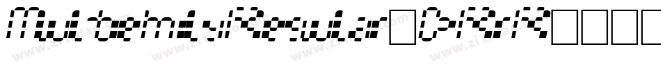 MultiemilyRegular-DRrR字体转换
