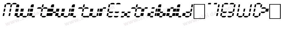 MultikulturExtrabold-7BWD字体转换