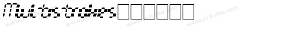 Multistrokes字体转换