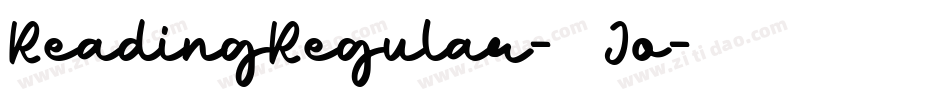ReadingRegular-69Jo字体转换