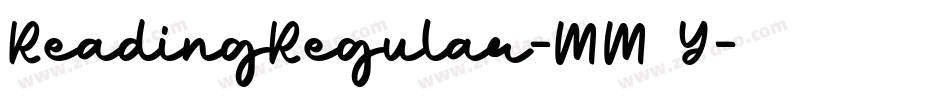 ReadingRegular-MM6Y字体转换