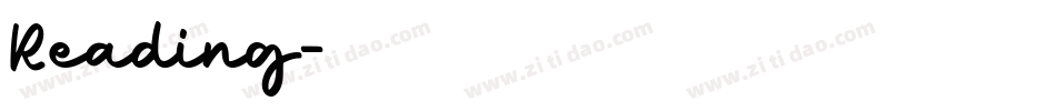 Reading字体转换