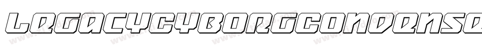 LegacyCyborgCondensedItalic-4BBr4字体转换