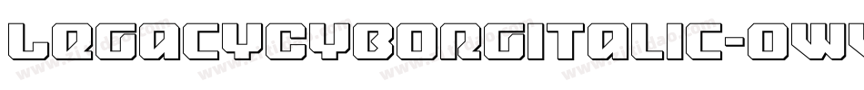 LegacyCyborgItalic-0WWRd字体转换