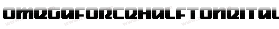 OmegaforceHalftoneItalic-qzD2字体转换