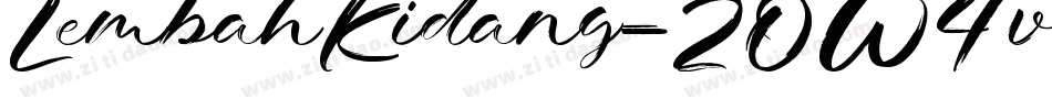 LembahKidang-2OW4v字体转换
