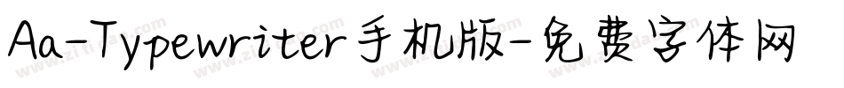 Aa-Typewriter手机版字体转换
