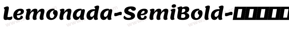 Lemonada-SemiBold字体转换