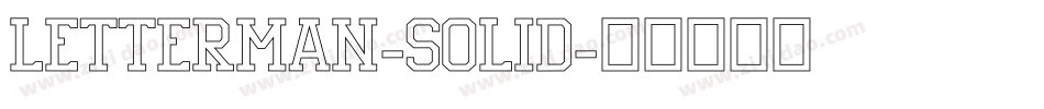 Letterman-Solid字体转换