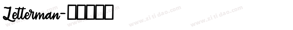 Letterman字体转换
