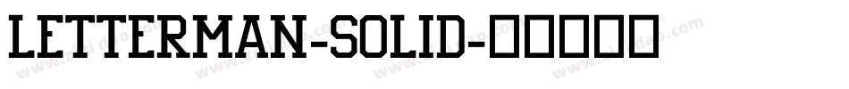 Letterman-Solid字体转换