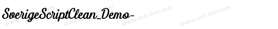 SverigeScriptClean_Demo字体转换 SverigeScriptClean_Demo字体转换