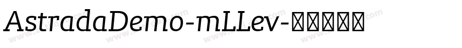 AstradaDemo-mLLev字体转换