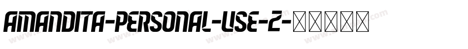 Amandita-Personal-Use-2字体转换