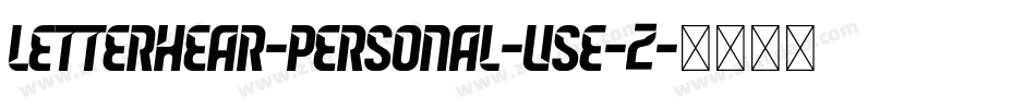 Letterhear-Personal-Use-2字体转换