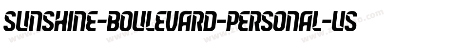Sunshine-Boulevard-Personal-Use-2字体转换