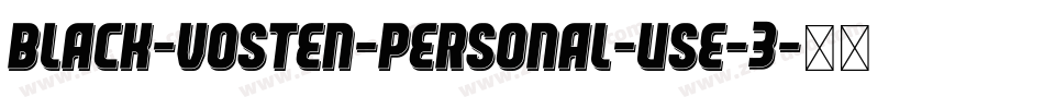 Black-Vosten-Personal-Use-3字体转换