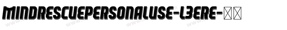 MindRescuePersonalUse-L3ErE字体转换