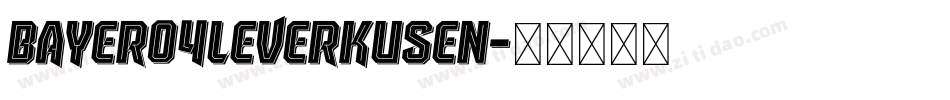 Bayer04Leverkusen字体转换