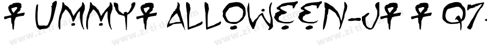MummyHalloween-jEWq7字体转换