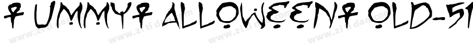 MummyHalloweenBold-51lKj字体转换