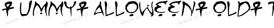 MummyHalloweenBoldItalic-yw0nZ字体转换