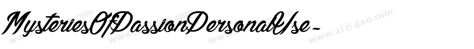 MysteriesOfPassionPersonalUse-YzX5o字体转换