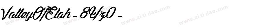ValleyOfElah-8Yz0字体转换