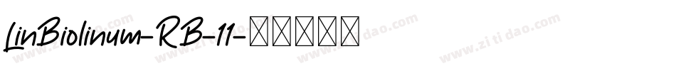 LinBiolinum-RB-11字体转换