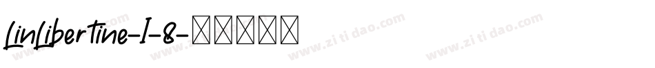 LinLibertine-I-8字体转换