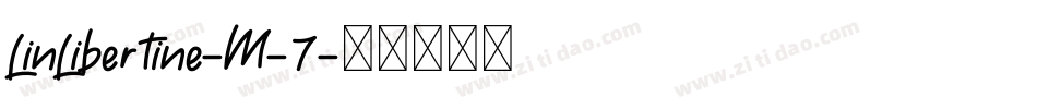 LinLibertine-M-7字体转换