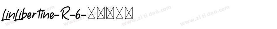 LinLibertine-R-6字体转换