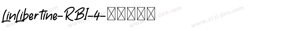 LinLibertine-RBI-4字体转换