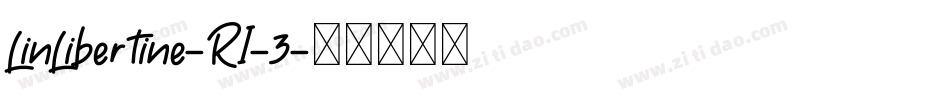LinLibertine-RI-3字体转换