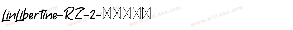 LinLibertine-RZ-2字体转换