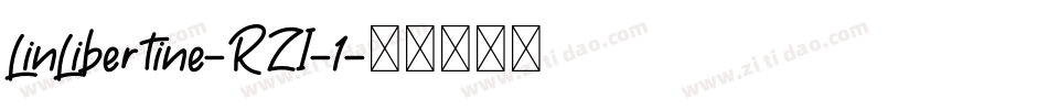 LinLibertine-RZI-1字体转换
