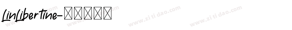 LinLibertine字体转换