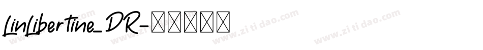 LinLibertine_DR字体转换