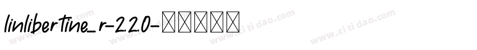 linlibertine_r-2.2.0字体转换